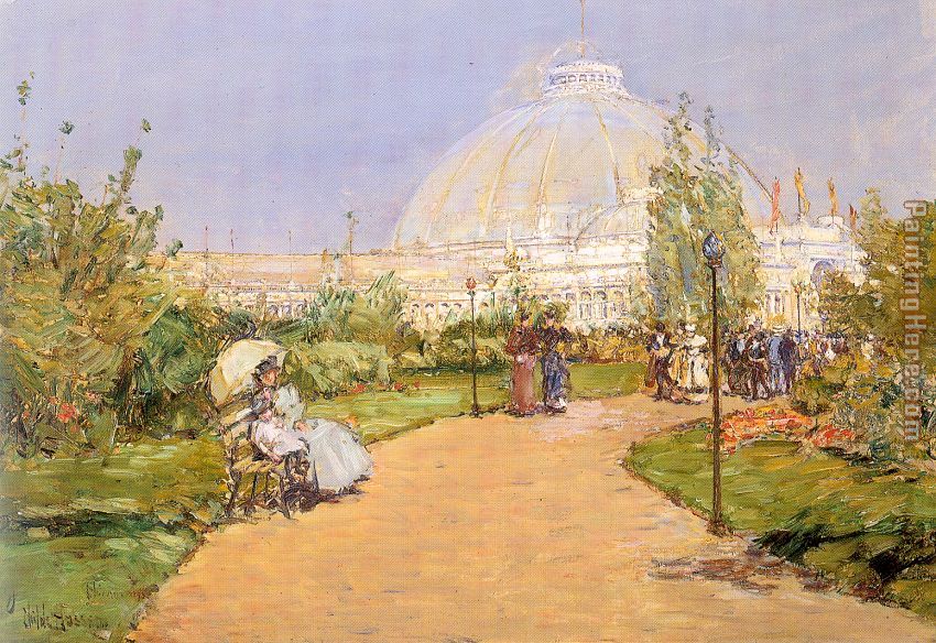 Horticultural Building painting - childe hassam Horticultural Building art painting